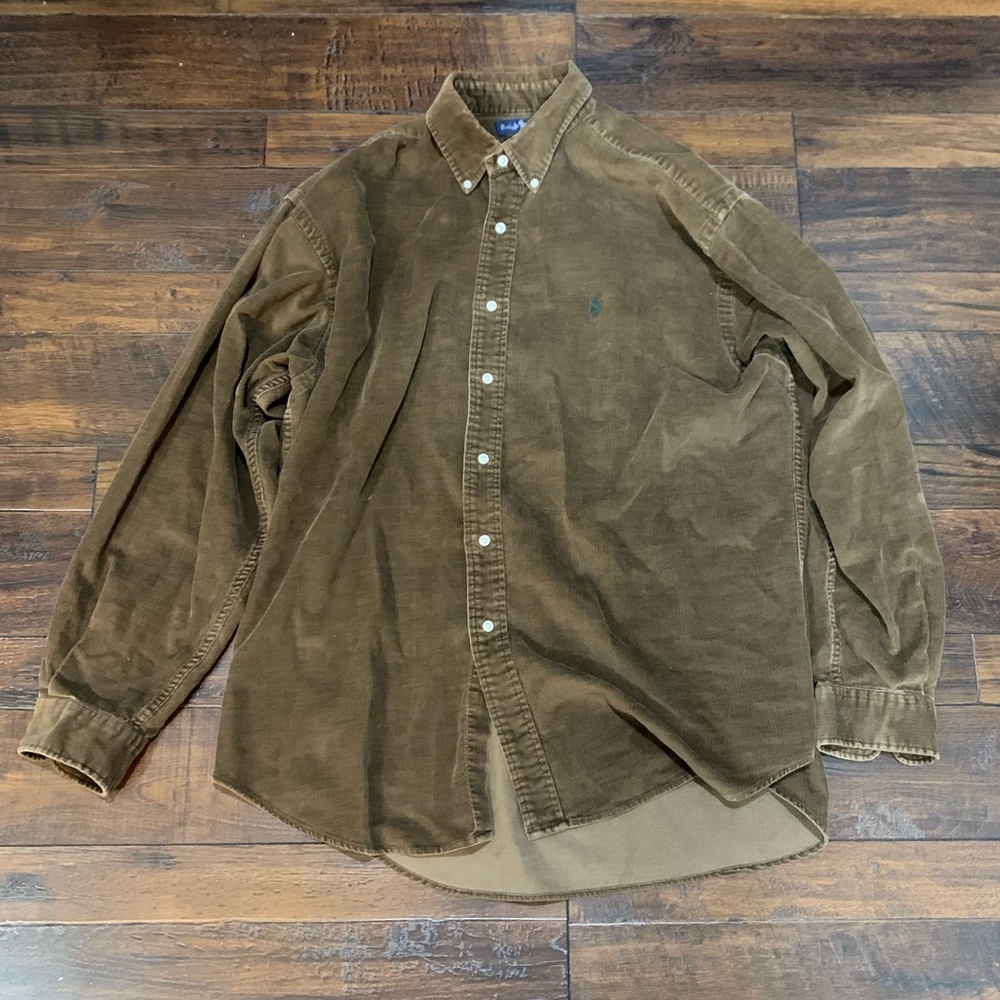 Ralph Lauren brown corduroy shirt